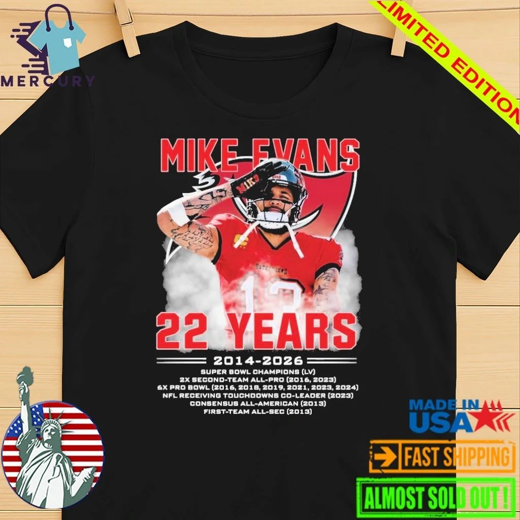 Mike Evans 22 Years 2014 2026 Shirt