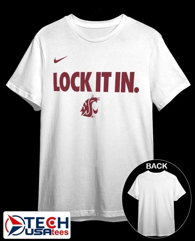 Lock it in Washington State Cougars 2026 On-Court Bench shirt