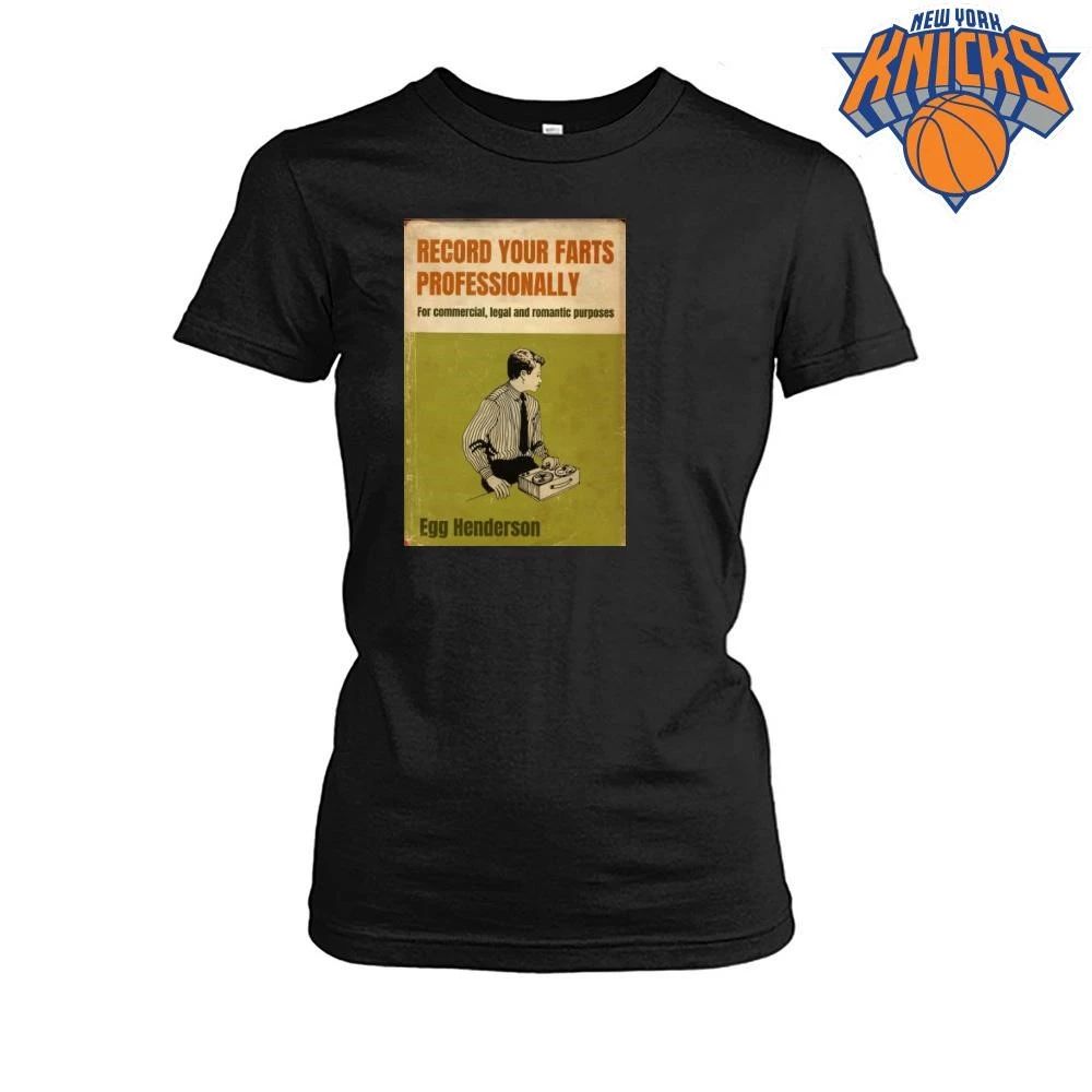 Hilarious vintage book cover Record Your Farts Professionally by Egg Henderson shirt