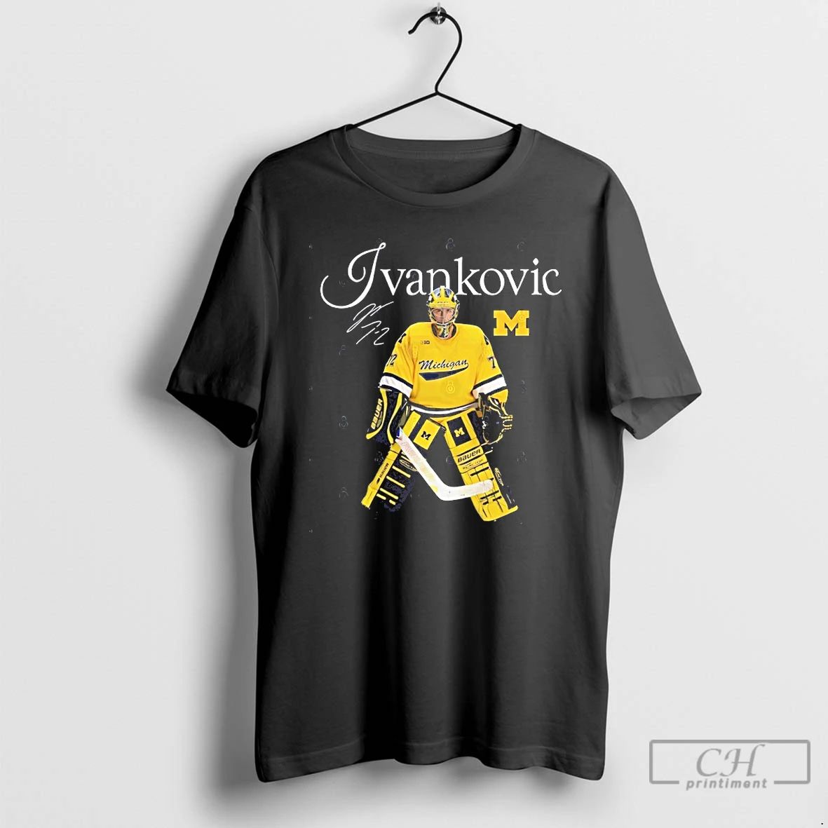 Premium Jack Ivankovic Michigan Wolverines Hockey Signature 2026