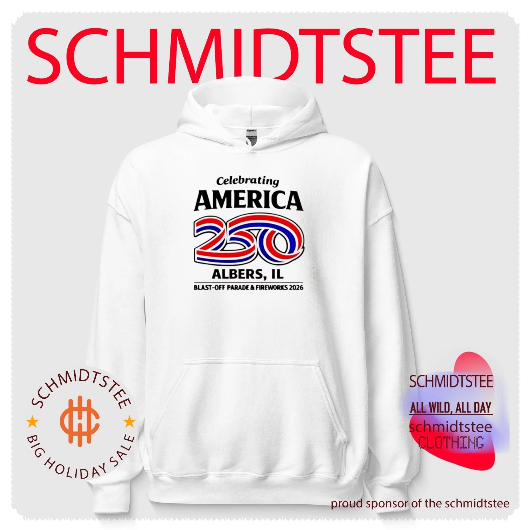 Celebrating America 250 Albers IL Blast-Off Parade and Fireworks 2026 shirt