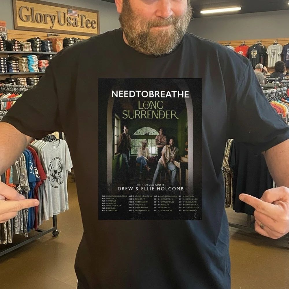 NEEDTOBREATHE Tour Poster The Long Surrender Tour Across USA August–September 2026 Shirt