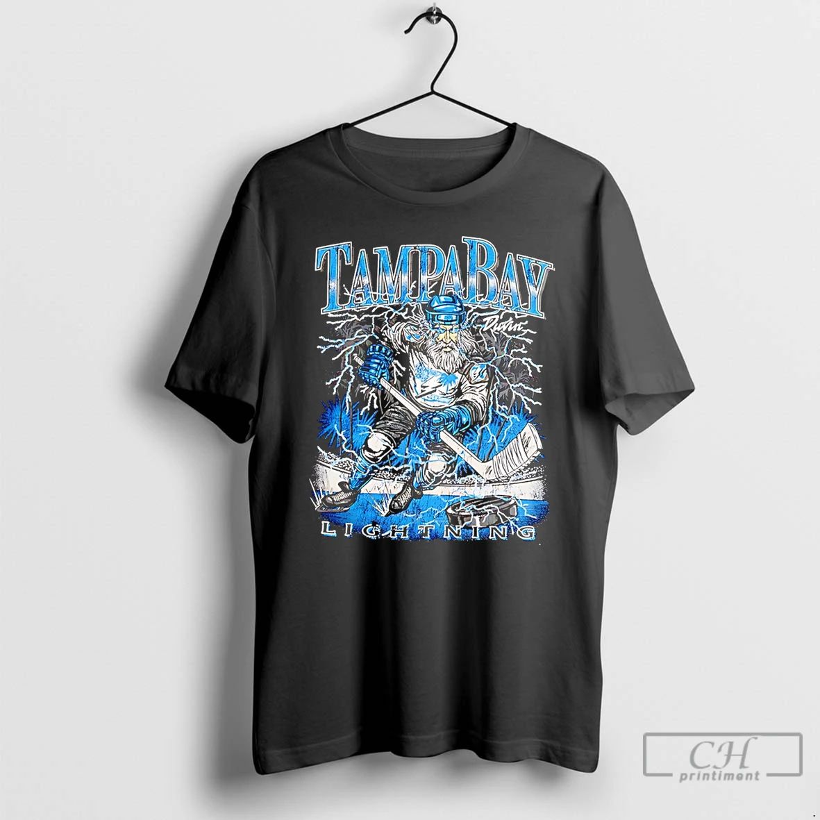 Classic Duvin X Tampa Bay Lightning Zeus Mascot Graphic