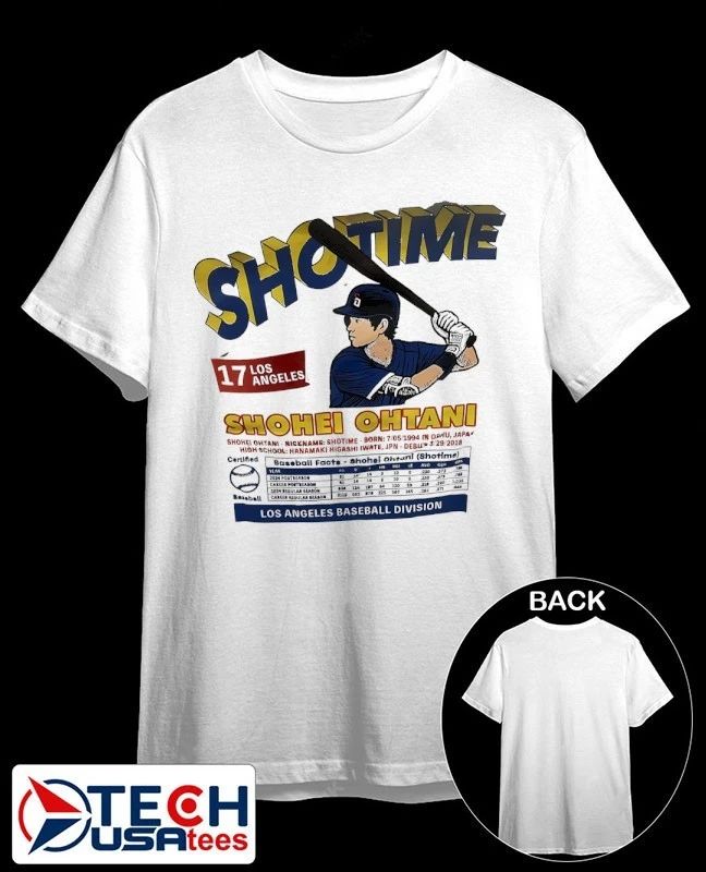 Shotime Shohei #17 Ohtani Los Angeles Dodgers Baseball Facts shirt