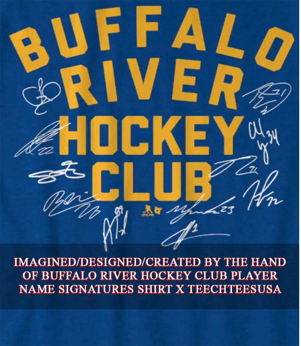 Buffalo River Hockey Club player name signatures shirt