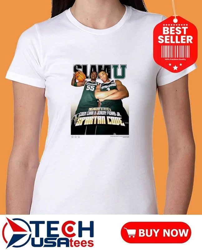 Slam The Michigan State’s Coen Carr and Jeremy Fears Jr. Spartan Code shirt