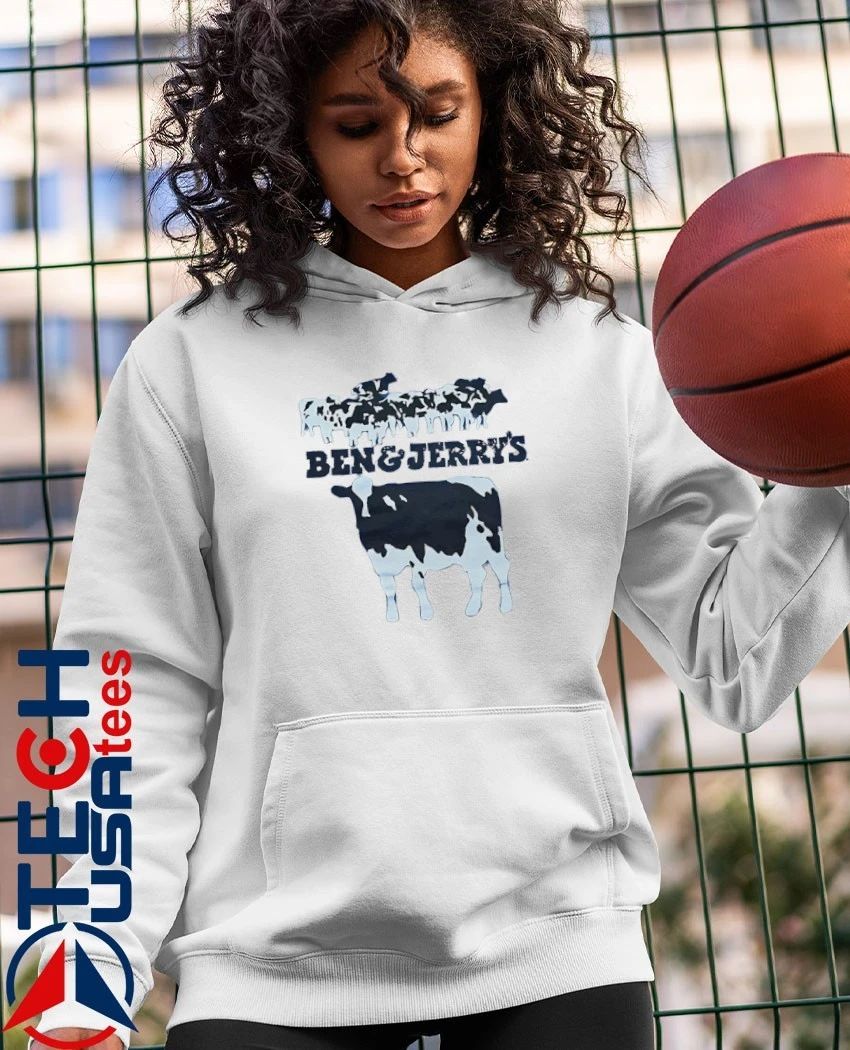 Ben and Jerry’s cows shirt