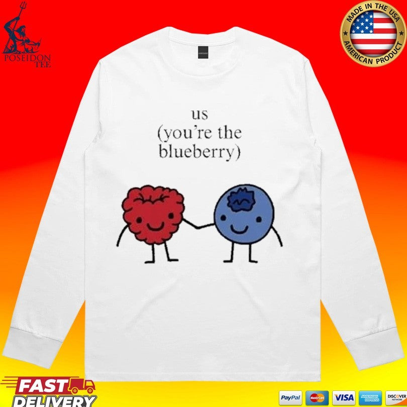 Us You Are The Blueberry Cute Matching Couple Raspberry Meme T-shirt