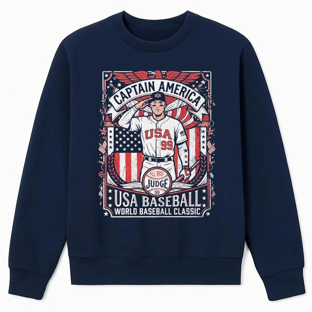 USA Baseball Judge Captain America Shirt
