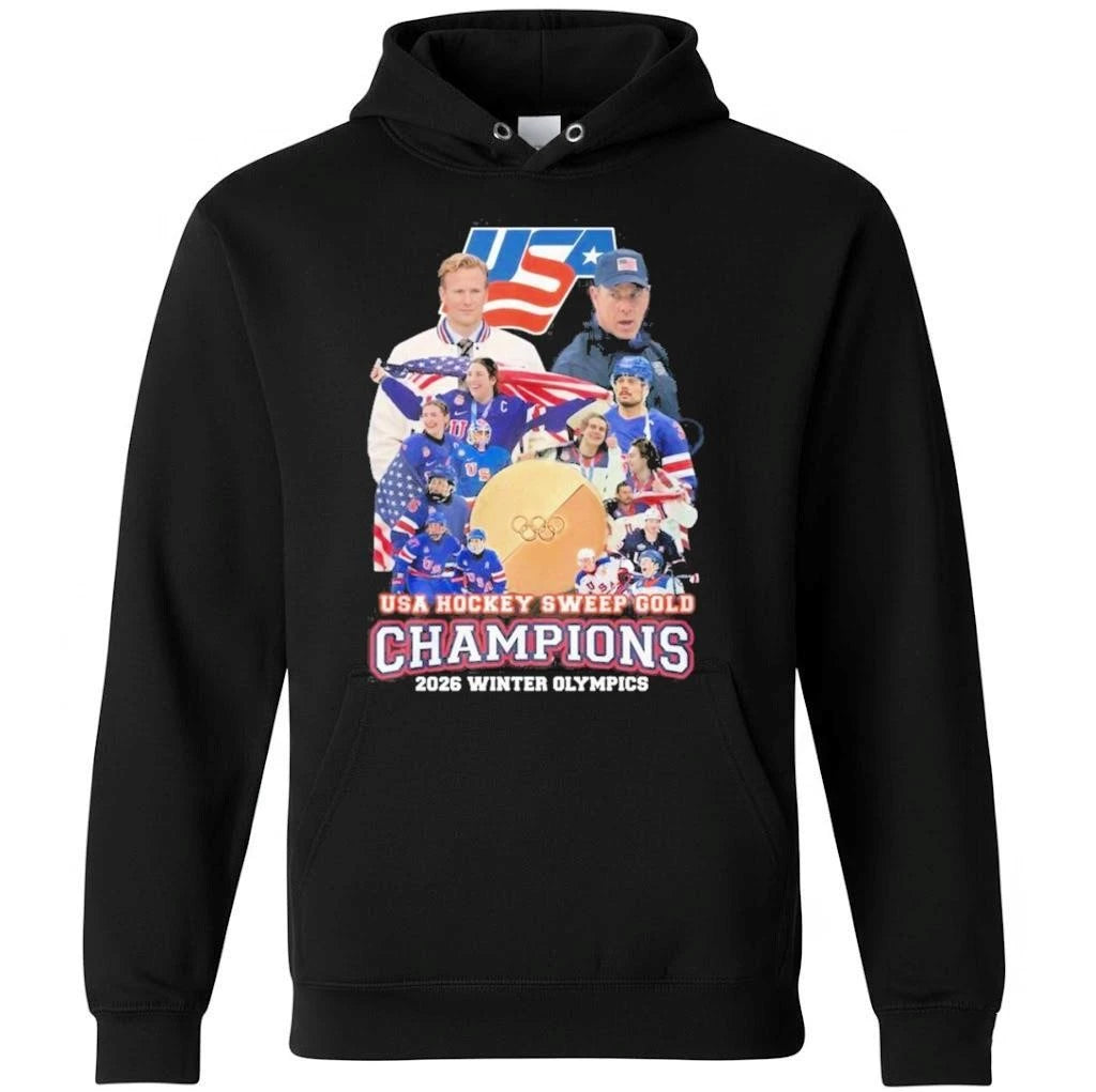 USA Hockey Sweep Gold Champions 2026 Winter Olympics Shirt