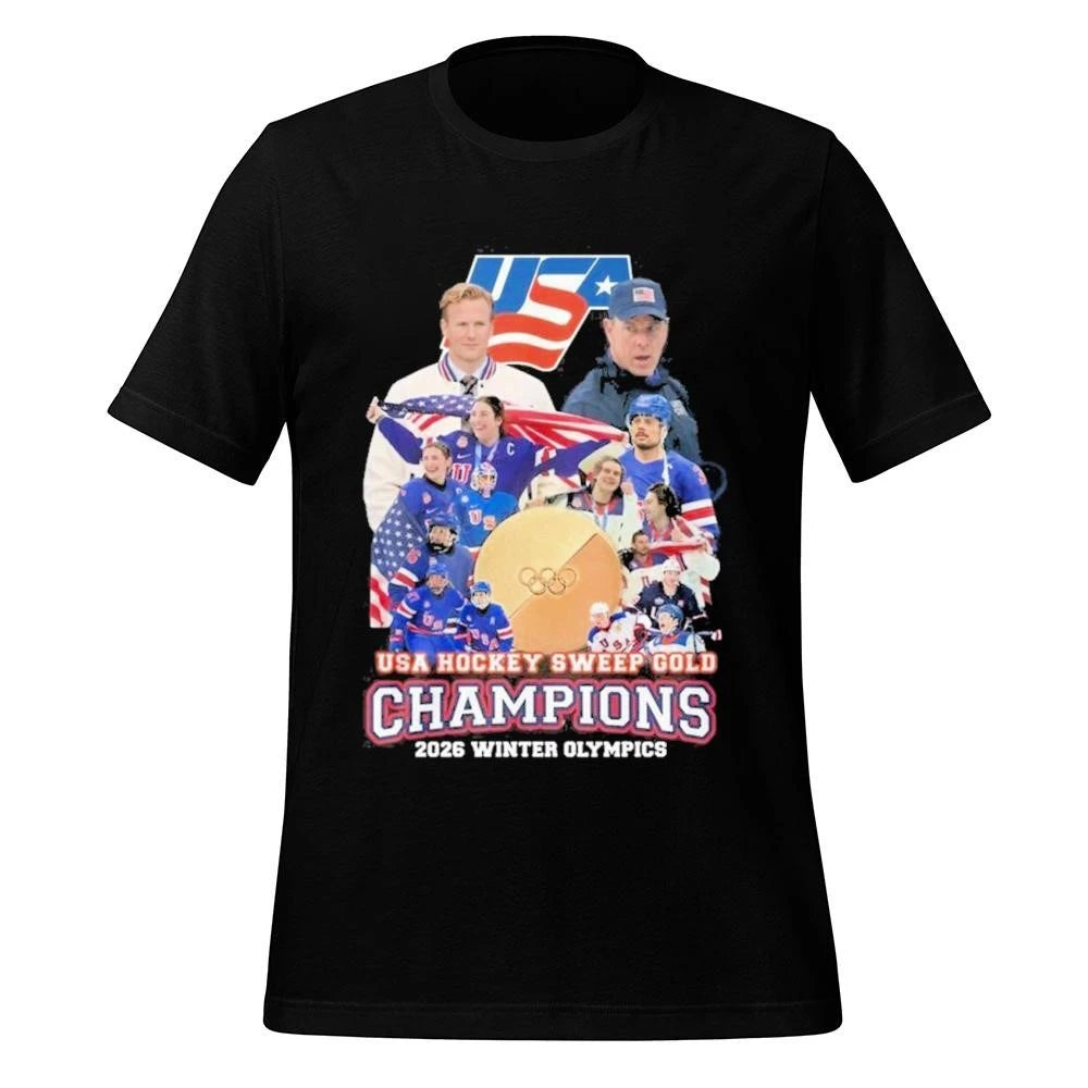 USA Hockey Sweep Gold Champions 2026 Winter Olympics Shirt