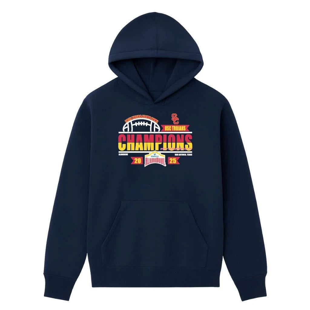 USC Trojans Football 2025 Valero Alamo Bowl Champions Locker Room Shirt