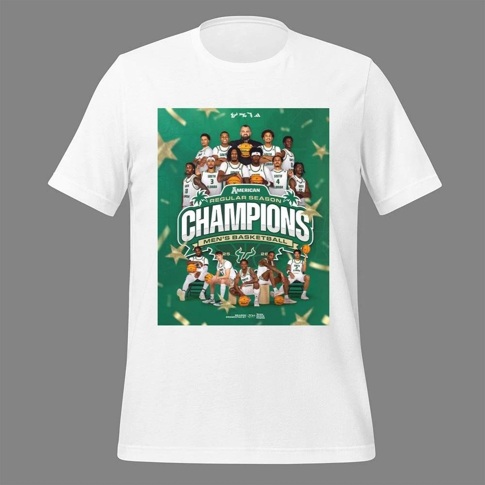 USF South Florida Bulls Men’s Basketball 2025 2026 ACC Regular Season Champions Shirt
