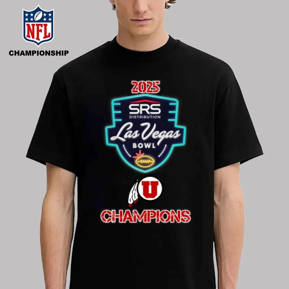 Utah Utes 2025 Las Vegas Bowl Champions Logo Shirt