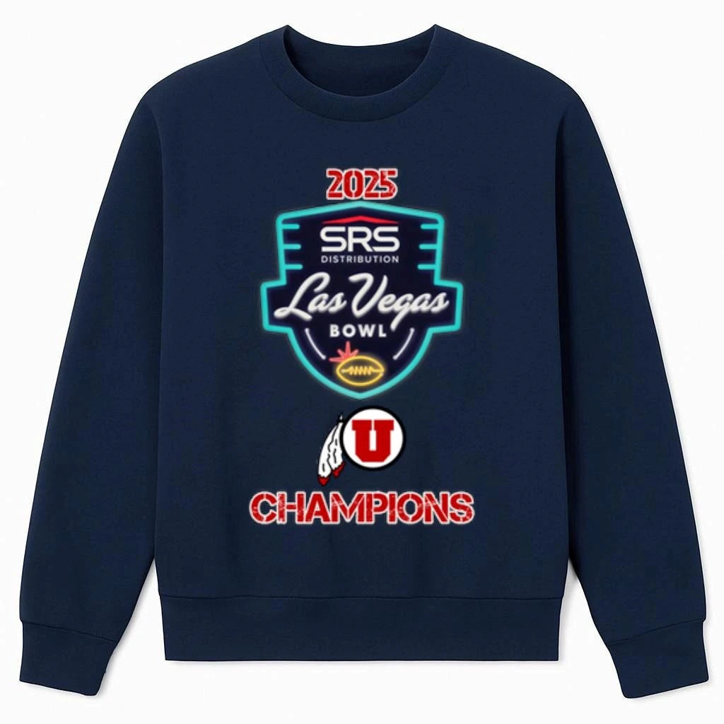 Utah Utes logo 2025 Las Vegas Bowl Champions Shirt