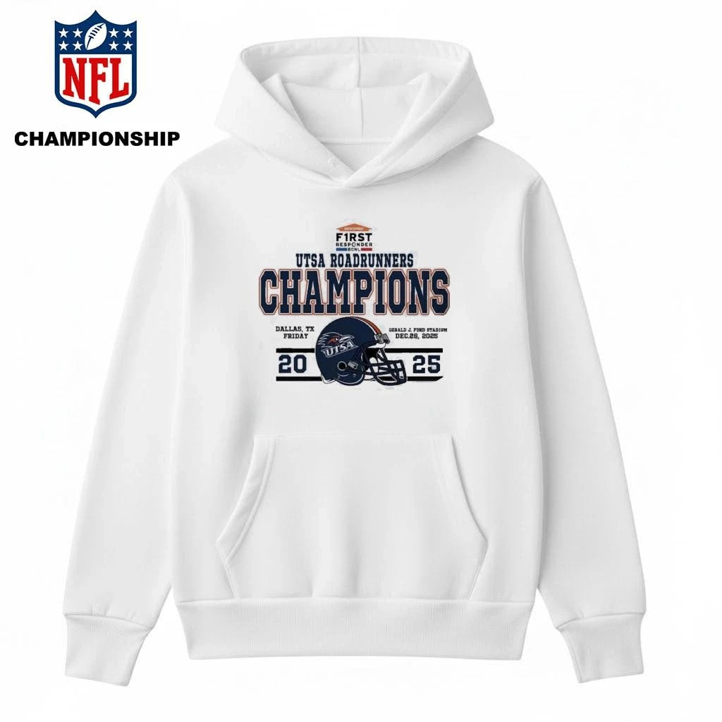 UTSA Roadrunners Football Named To Champions 2025 First Responder Bowl December Shirt