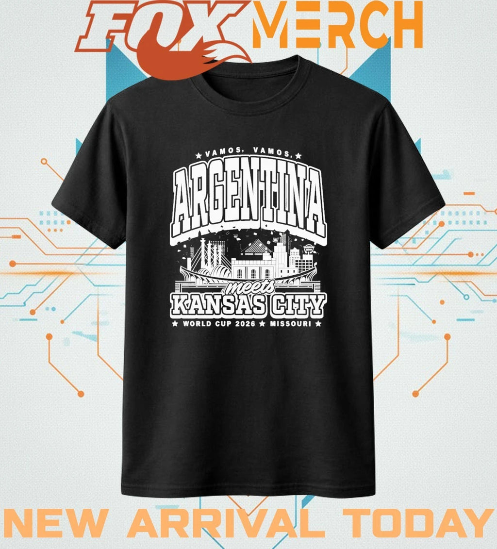Vamos vamos Argentina meets Kansas City World Cup 2026 t-shirt