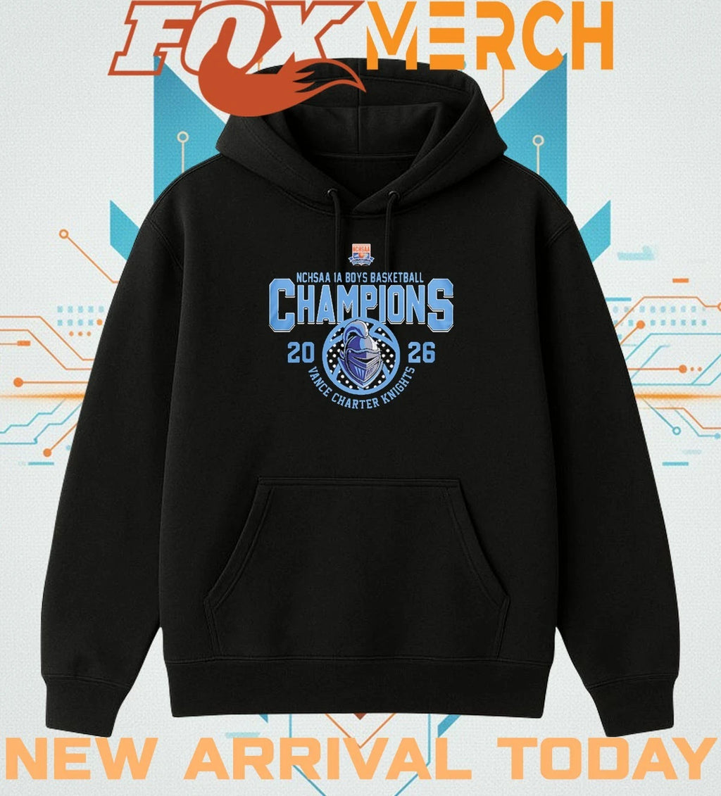 Vance Charter Knights 1A Boys Basketball Champions 2026 t-shirt