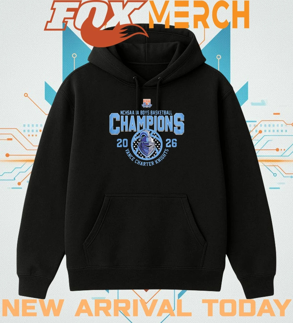 Vance Charter Knights 1A Boys Basketball Champions 2026 t-shirt