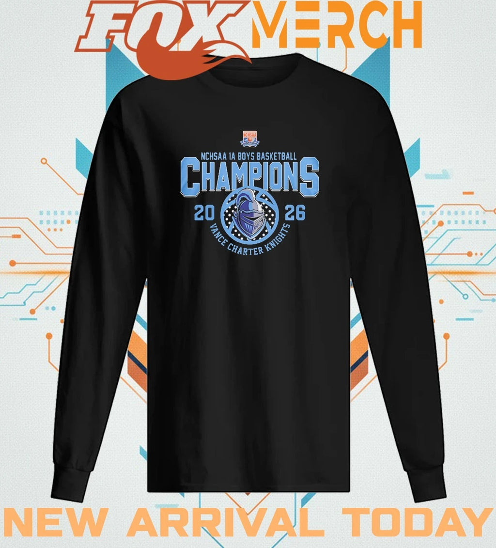 Vance Charter Knights 1A Boys Basketball Champions 2026 t-shirt