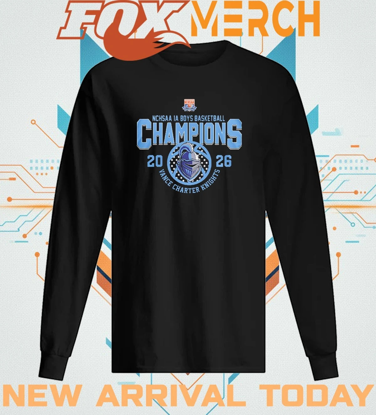 Vance Charter Knights 1A Boys Basketball Champions 2026 t-shirt