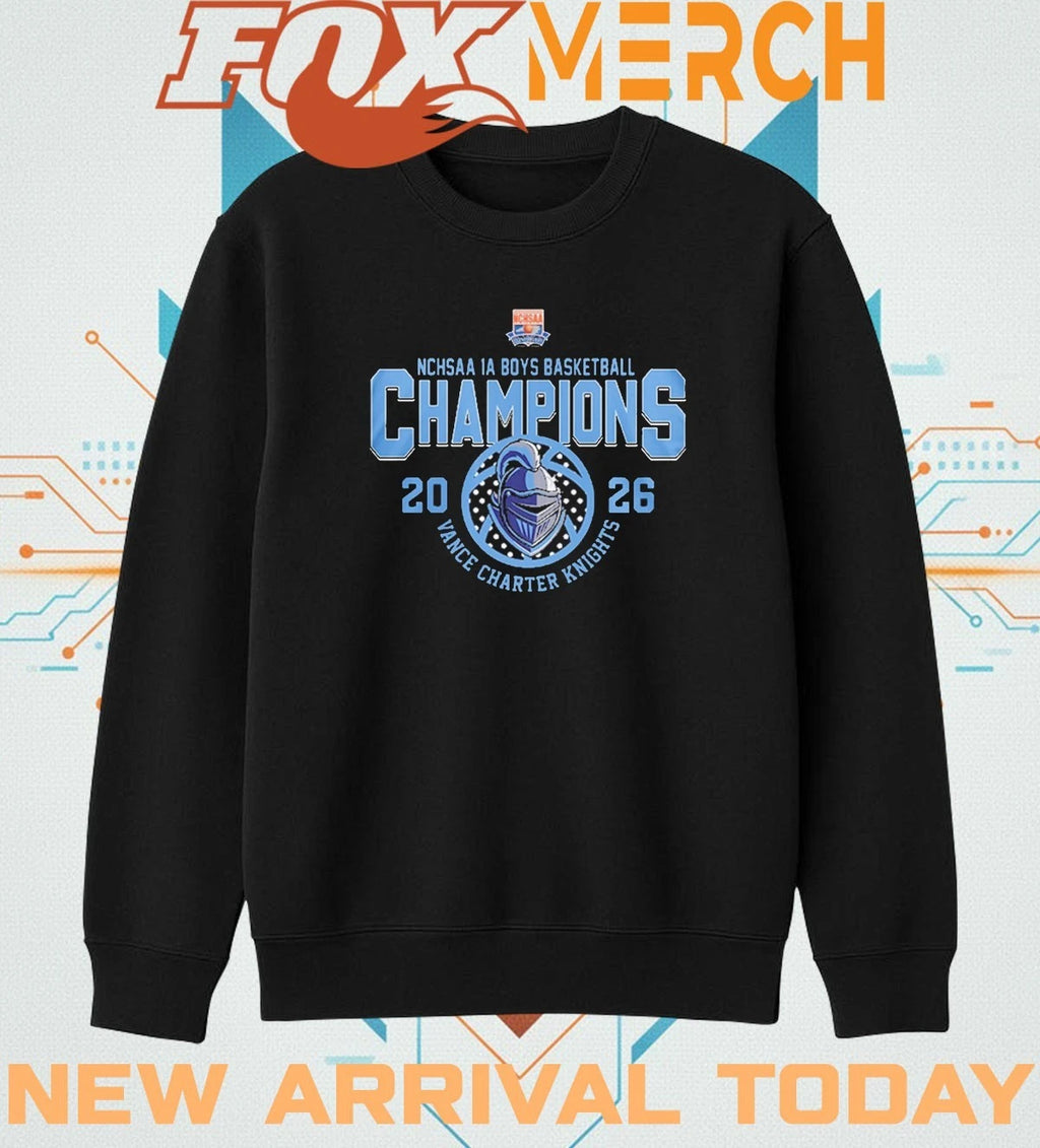 Vance Charter Knights 1A Boys Basketball Champions 2026 t-shirt