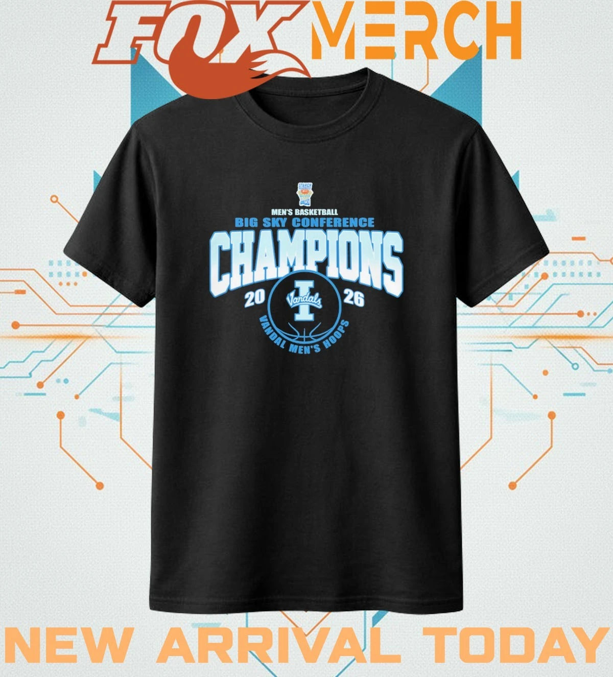 Vandal men’s Hoops Men’s Basketball 2026 Big Sky Conference Champions t-shirt