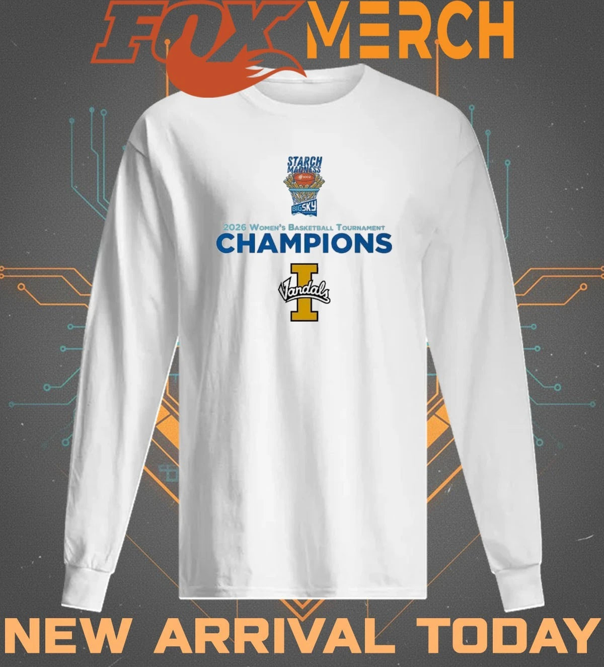 Vandals Baron Starch Madness Big Sky Conference 2026 Women’s Basketball Tournament Champions t-shirt