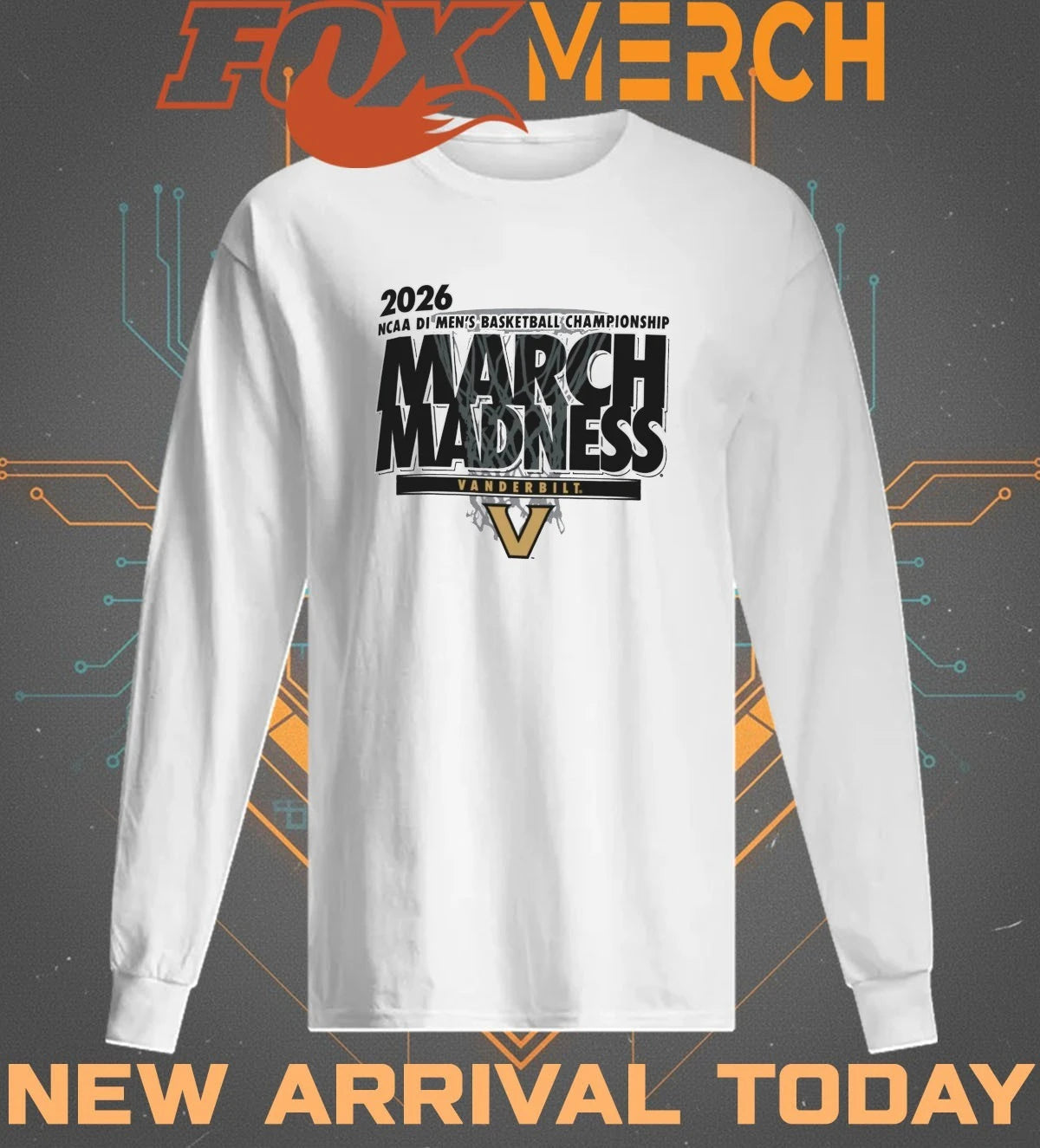 Vanderbilt Commodores 2026 NCAA DI Men’s Basketball Championship March Madness shirt