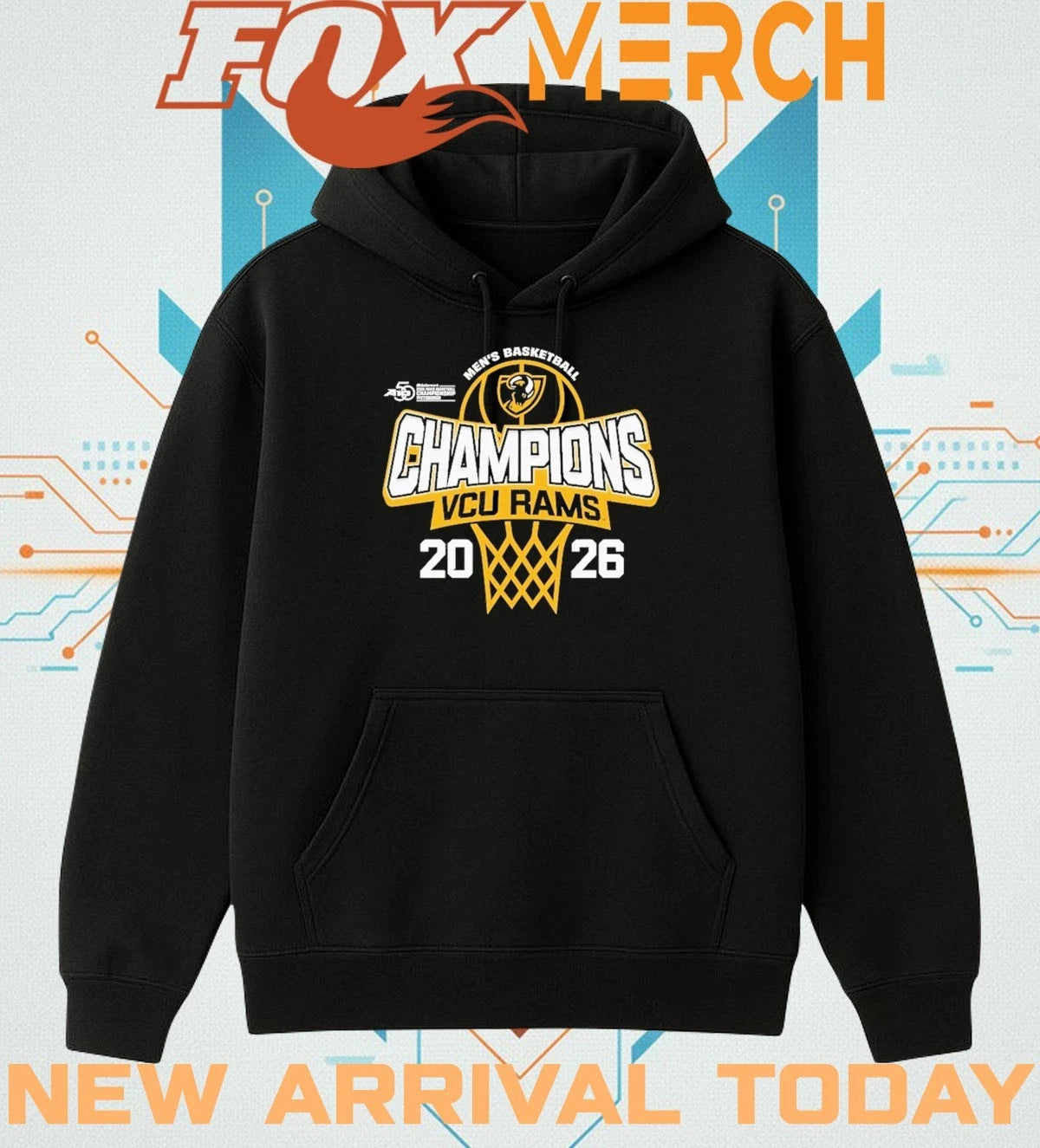 VCU Rams 2026 A-10 Men’s Basketball Tournament Champions shirt