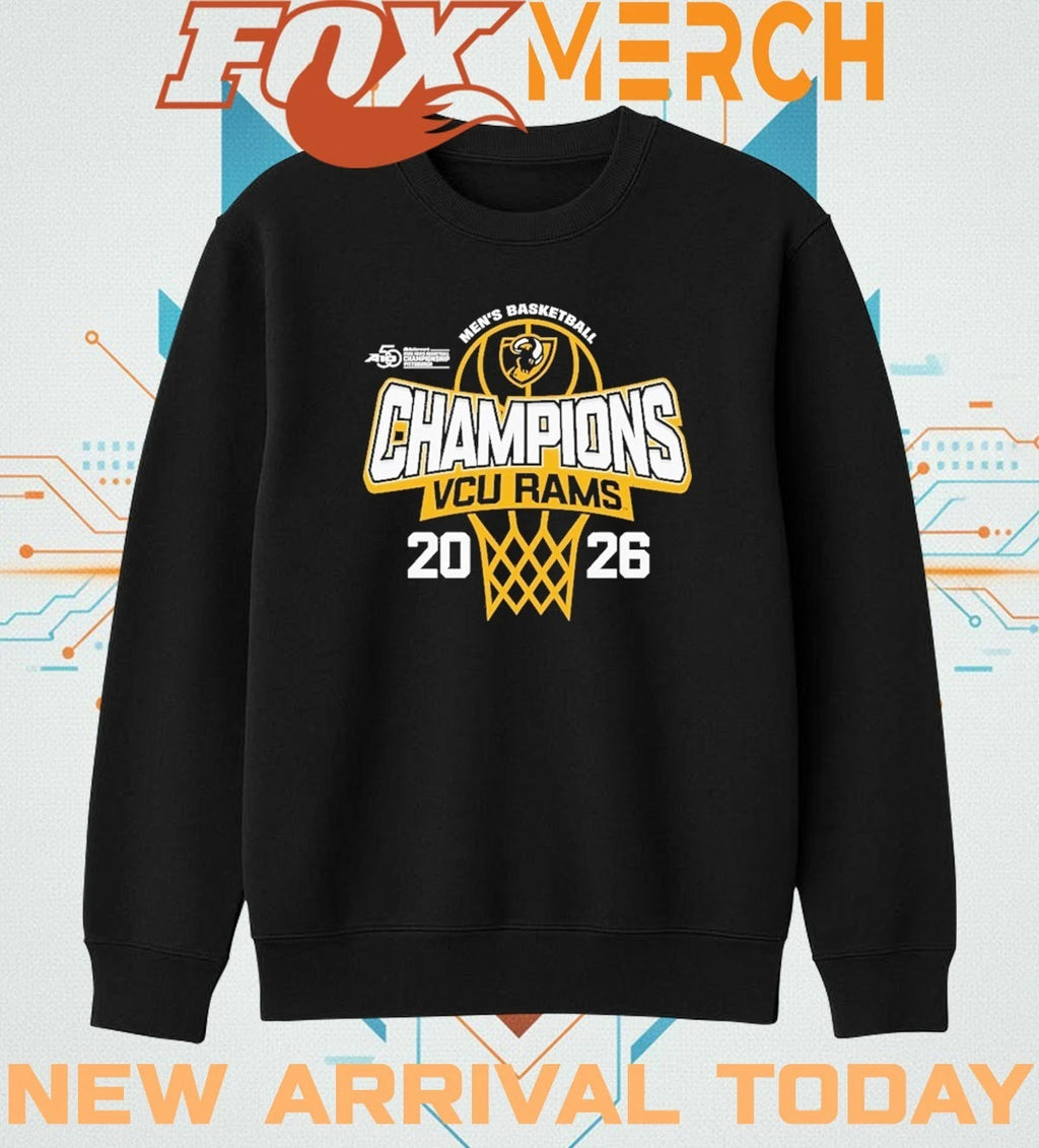 VCU Rams 2026 A-10 Men’s Basketball Tournament Champions shirt