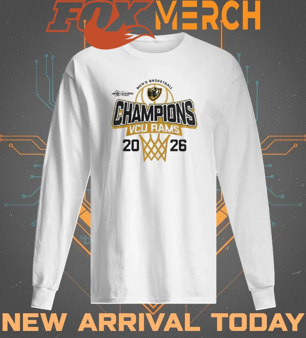 VCU Rams Basketball 2026 Atlantic 10 Men’s Basketball Champions t-shirt
