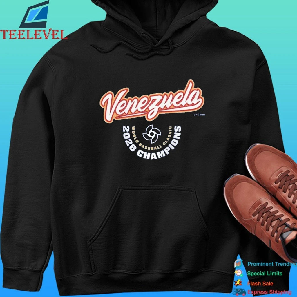 Venezuela Baseball 2026 World Baseball Classic Champions Arched Logo Shirt