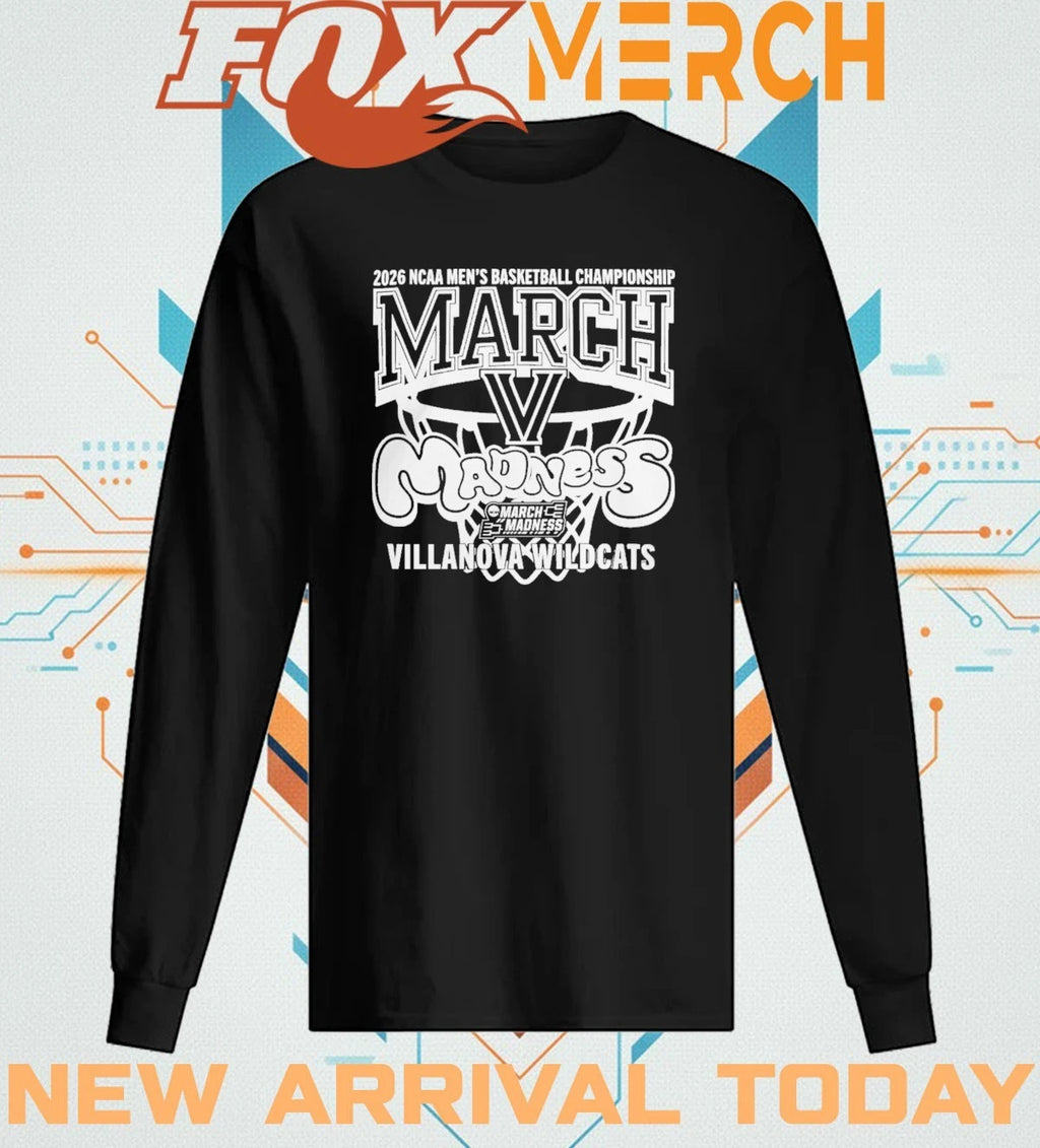 Villanova Wildcats 2026 NCAA Men’s Basketball Championship March Madness t-shirt