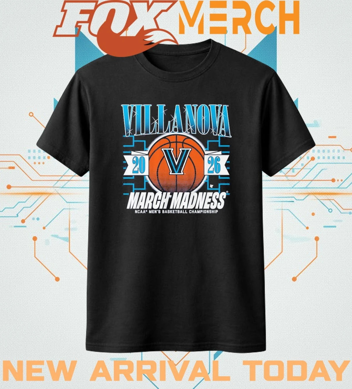 Villanova Wildcats Men’s Basketball 2026 March Madness t-shirt