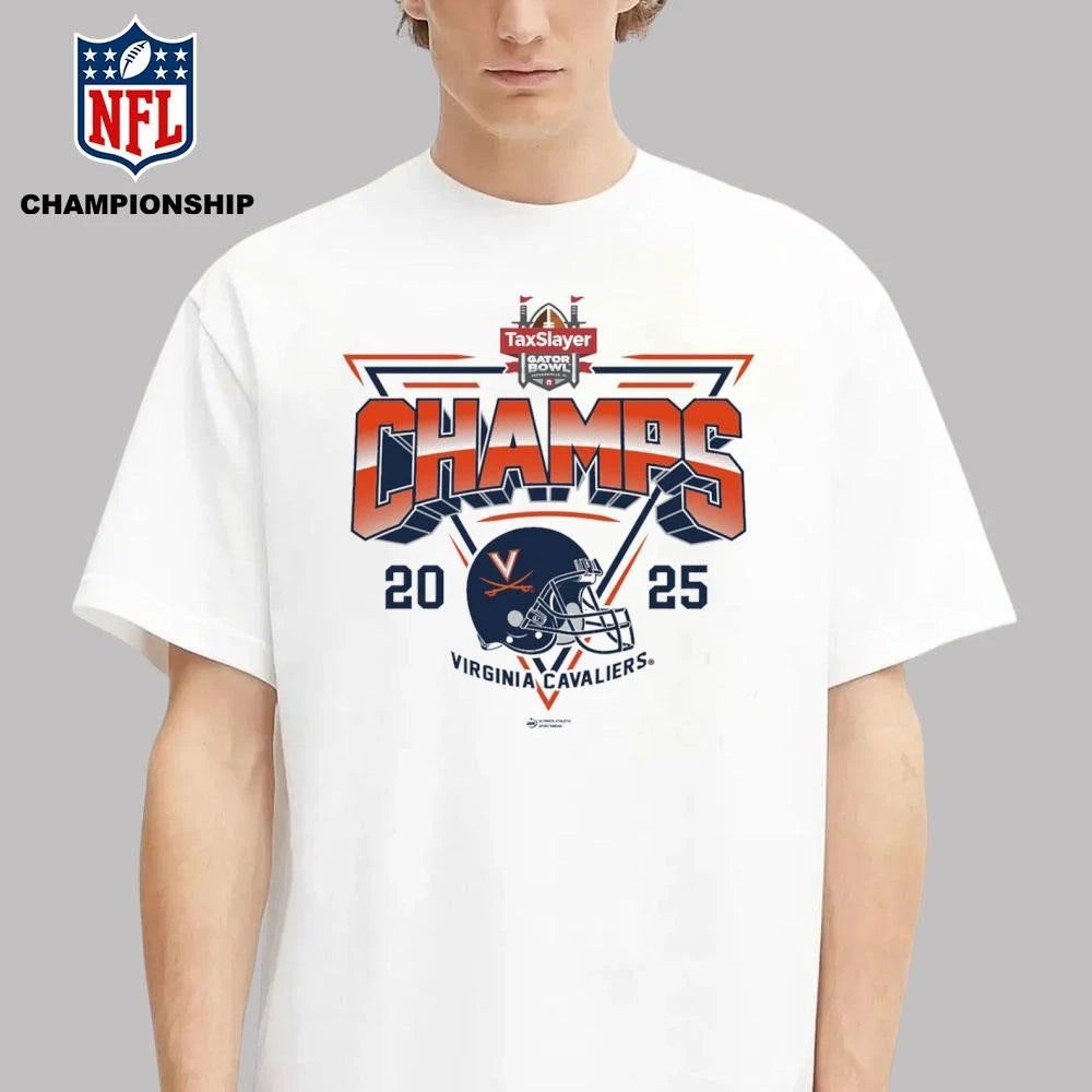Virginia Cavaliers Taxslayer Gator bowl Champs 2025 Shirt