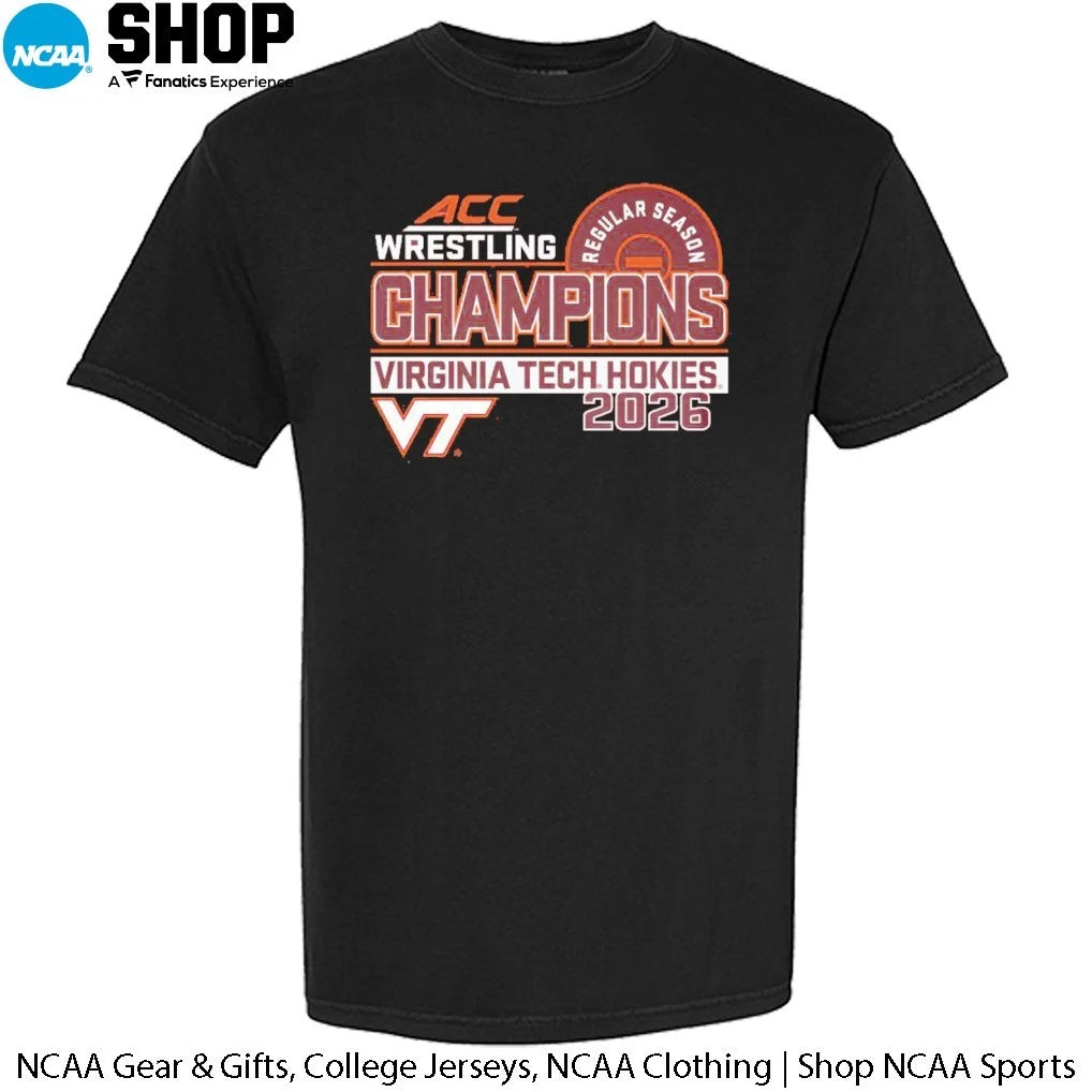 Virginia Tech Hokies 2026 ACC Wrestling Regular Season Champions T-Shirt