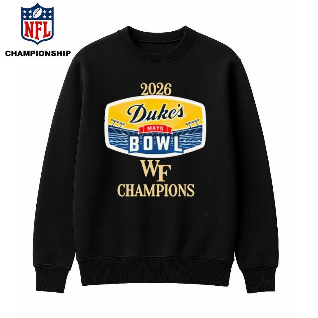 Wake Forest Demon Deacons 2026 Duke’s Mayo Bowl Champions Logo Shirt