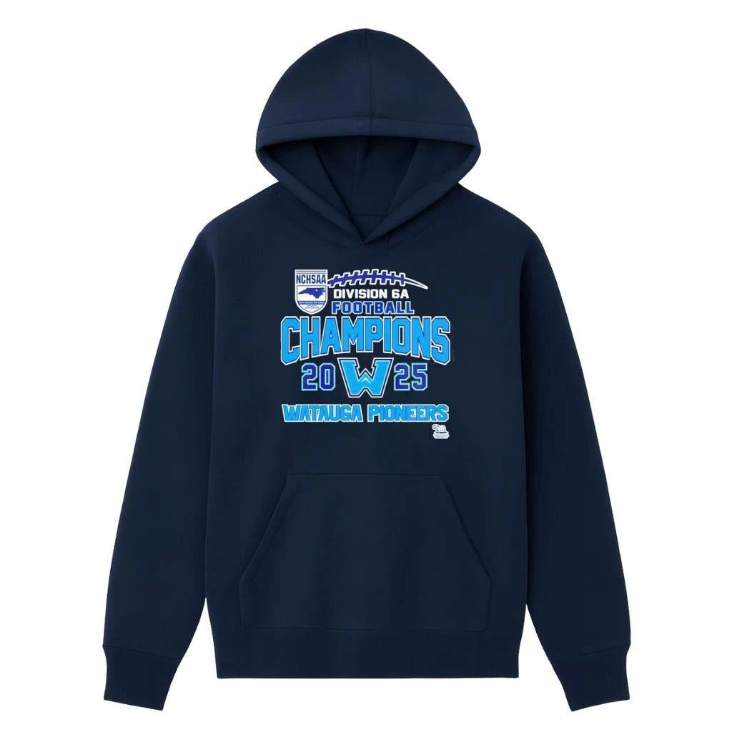 Watauga Pioneers 2025 NCHSAA Division 6A Football Champions Shirt