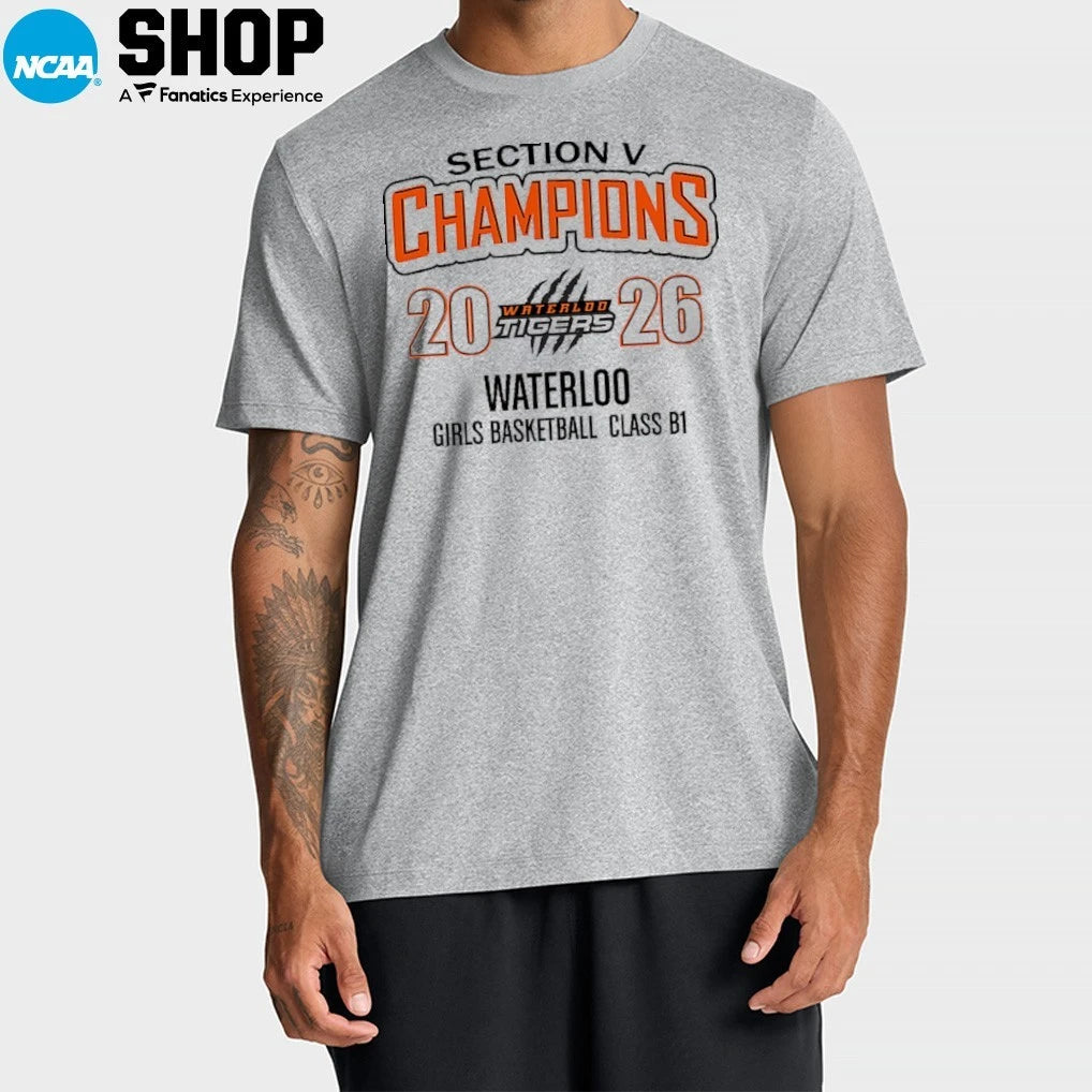Waterlod Tigers Section V Girls Basketball 2025-26 Sectional Champions T-Shirt