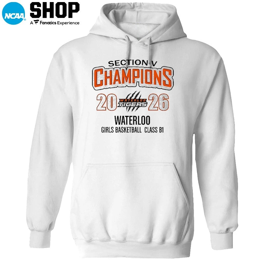 Waterlod Tigers Section V Girls Basketball 2025-26 Sectional Champions T-Shirt