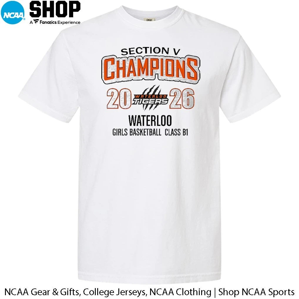 Waterlod Tigers Section V Girls Basketball 2025-26 Sectional Champions T-Shirt