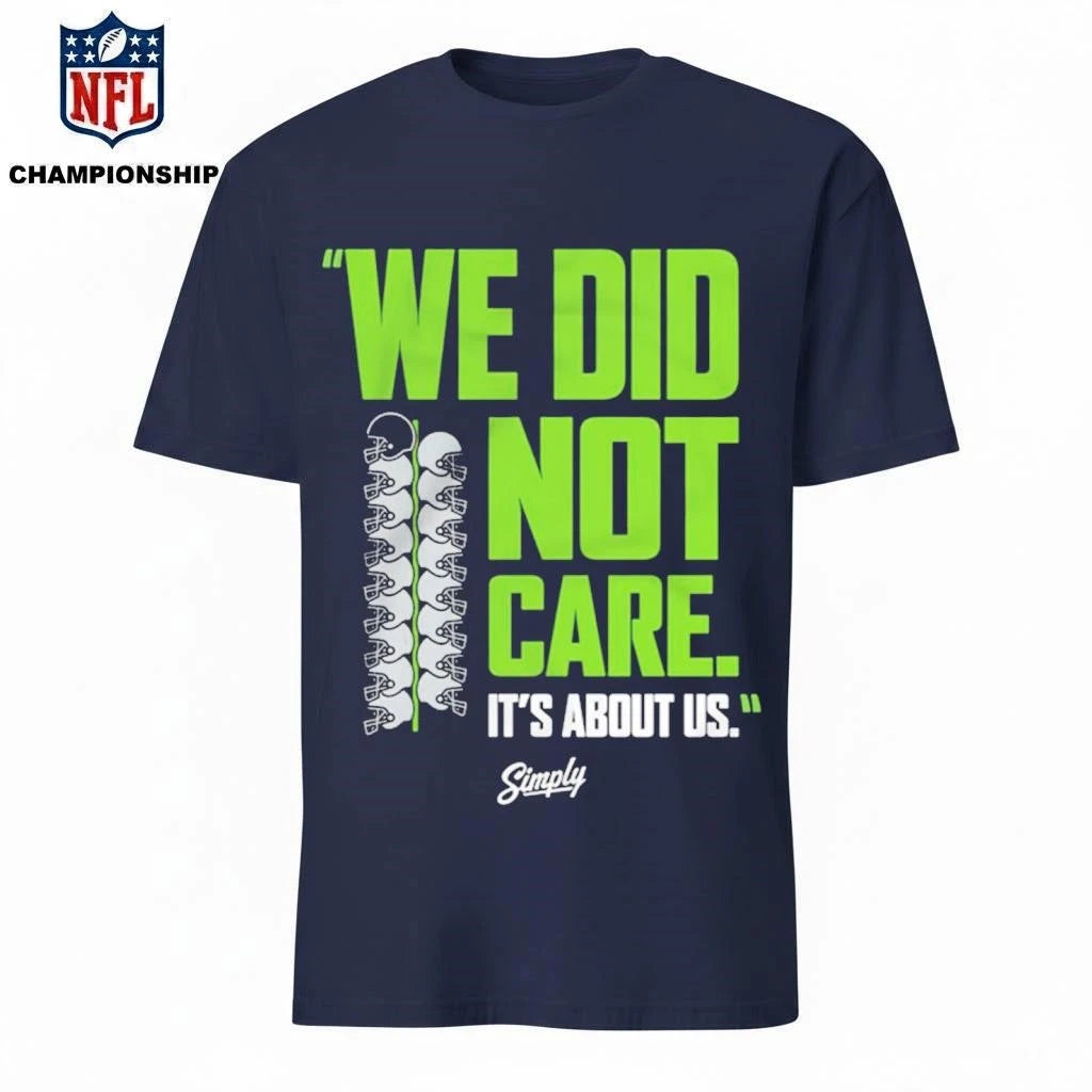 We Did Not Care Navy Shirt