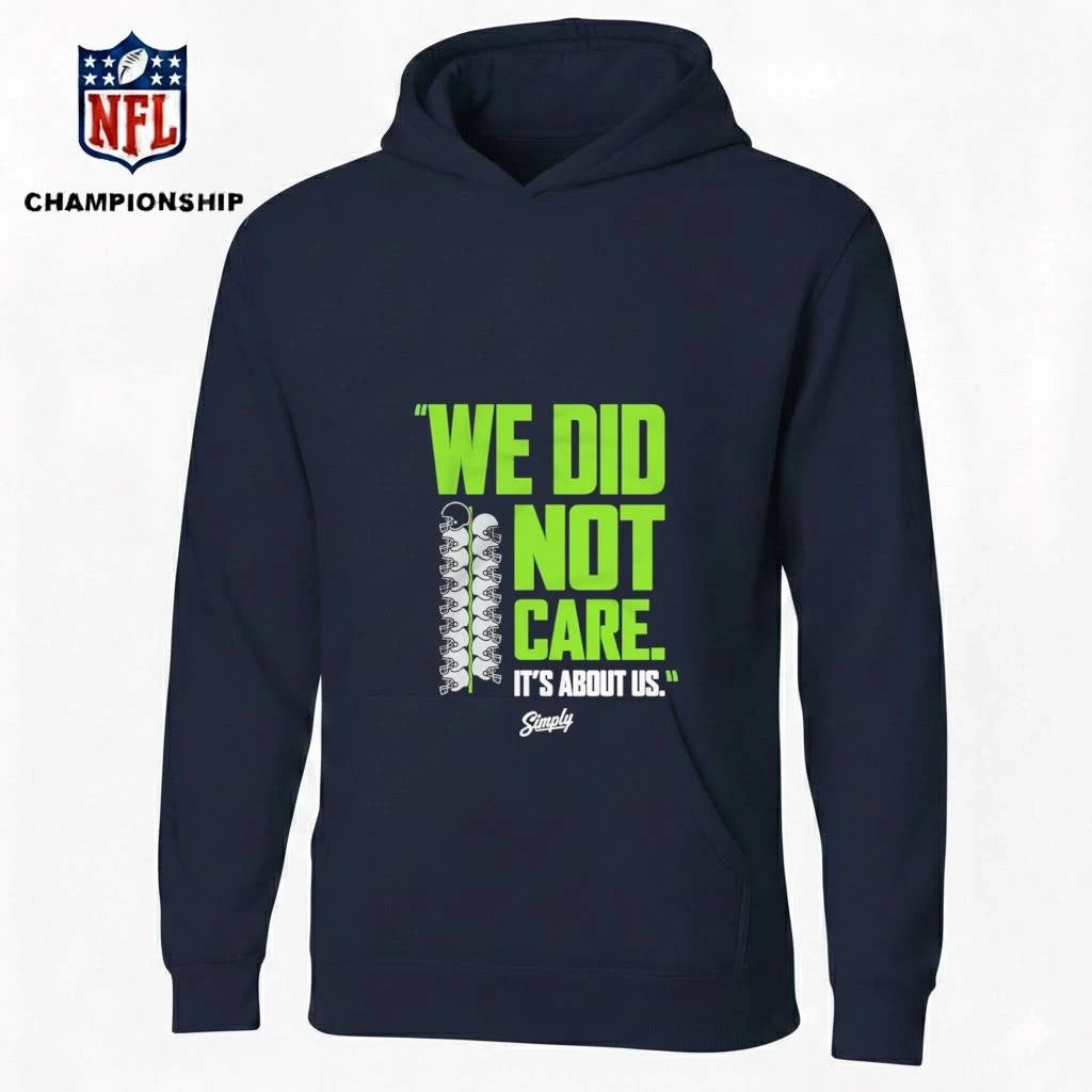 We Did Not Care Navy Shirt