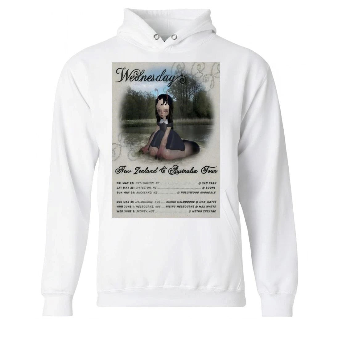 Wednesday New Zealand &amp; Australia 2026 Poster Shirt