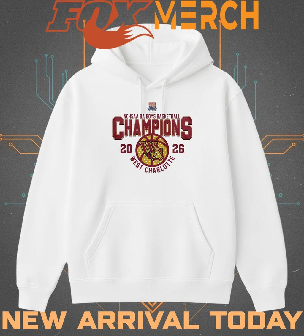 West Charlotte 2026 NCHSAA 8A Boys Basketball Champions t-shirt