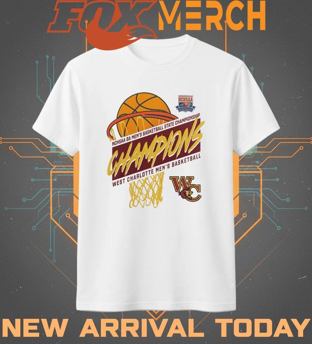 West Charlotte NCHSAA 8A Men’s Basketball State Champions 2026 t-shirt