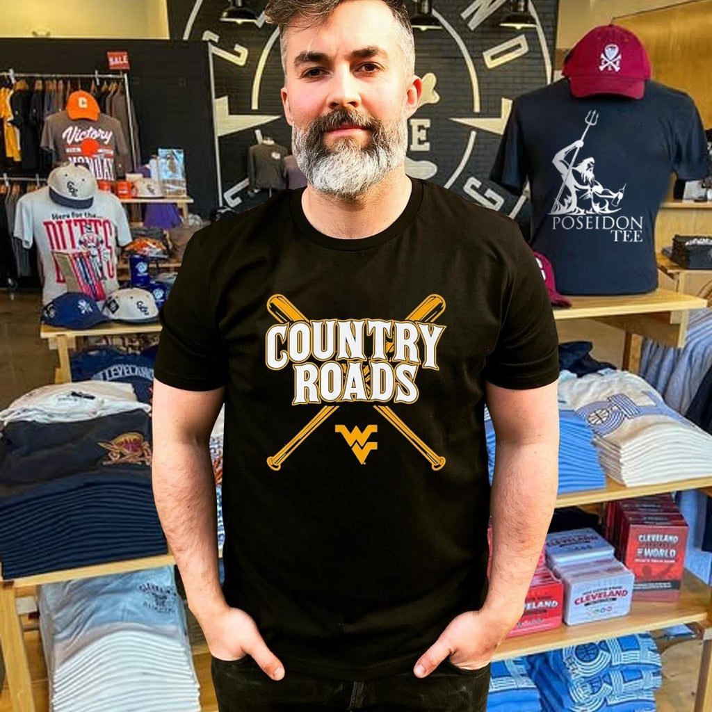West Virginia Baseball Country Roads T-shirt