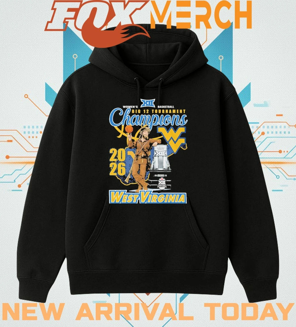 West Virginia Mountaineers Women’s Basketball 2026 Big 12 Tournament Champions t-shirt