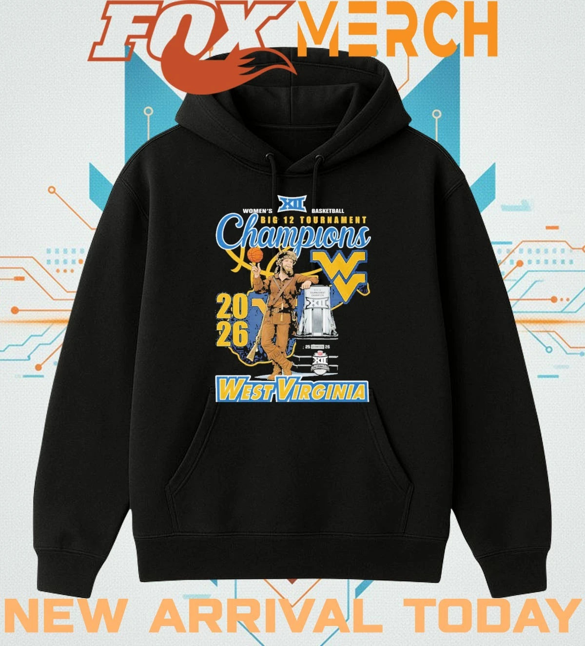 West Virginia Mountaineers Women’s Basketball 2026 Big 12 Tournament Champions t-shirt